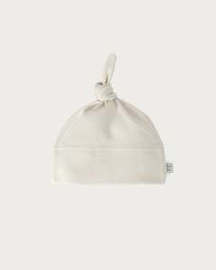 Siblings Knotted Beanie: Knotted Beanie - Oat