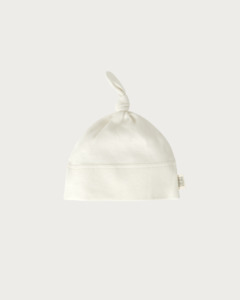 Siblings Knotted Beanie: Knotted Beanie - Cream