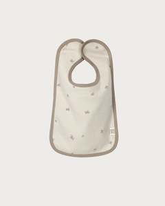 Cotton Bib - Walnut Star