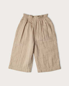 Muslin Frankie Wide Leg Pants - Oat