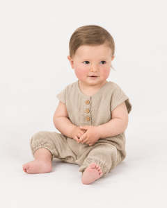 Muslin Frankie Romper - Oat