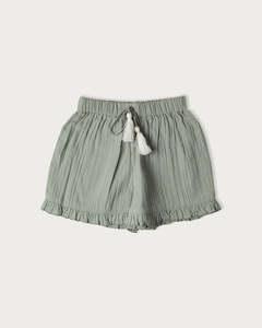 Muslin Evelyn Shorts - Matcha