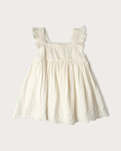 Muslin Charlotte Dress Sleeveless - Vanilla