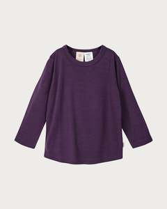 Merino Long Sleeve Top - Plum