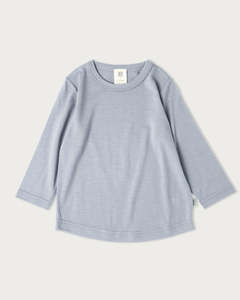 Tops: Merino Long Sleeve Top - Periwinkle