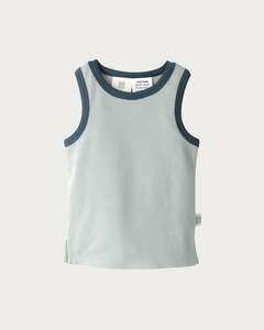 Cotton Singlet - Sky Contrast