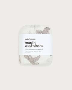 Muslin Wash Cloths (6 Pack) - Piwakawaka