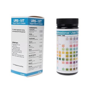 Products: Urinalysis Test Strips 100 for 10 Parameters including Glucose, Protein, Leukocytes, Nitrite, Urobilinogen, pH