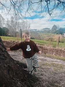 Chocolate Pikorua Knit Set