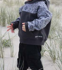 Match Your Mini %E2%99%A5: Whakapapa Hoodie - Stone Grey