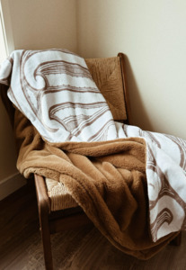 Faux fur throw blanket (Large)