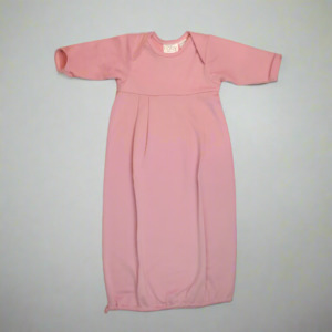 Merino Nightgowns: Merino Baby Nightgown - Dusty Pink