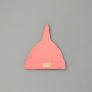 Merino Beanie - Pink Polka Dots