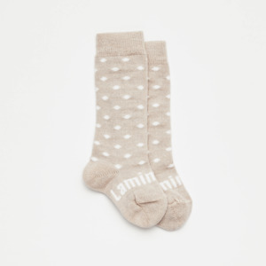 Merino Lamington Knee-high Socks - Truffle