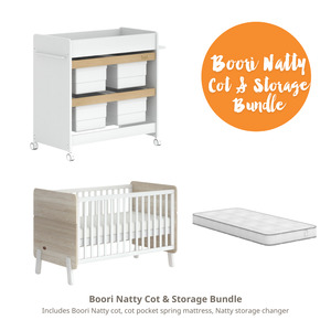 Boori Natty Cot & Storage Bundle