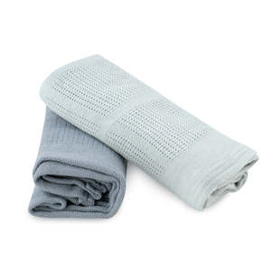 Little Bamboo Cellular Blanket 2pk