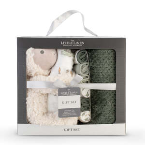Little Linen Boxed Gift Set Farmyard Lamb