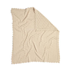 Living Textiles Sand - Heirloom Bamboo Blanket