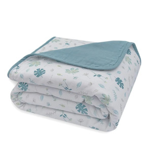 Blankets: Living Textiles Organic Cotton Muslin Cot Blanket