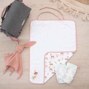 Linen: Living Textiles Sophia's Garden - Waterproof Travel Change Mat