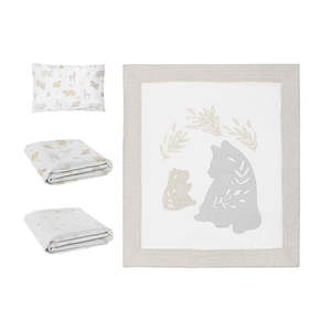 Quilts And Sets: Lolli Living Bosco Bear Nursery Set - 4 Piece
