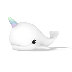 Night Lights: Dhink Squishy Narwhal Night Light USB Rechargeable