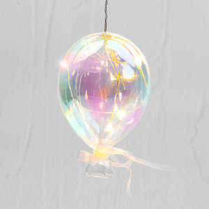 Night Lights: Stellar Haus Pearl Tint Balloon Hanging Glass