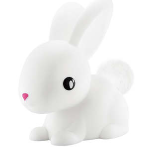 Night Lights: Dhink Blush Pink Bunny Night Light Battery Powered