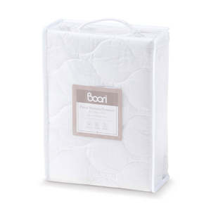 Mattress Protectors And Underlays: Boori Compact Cot Fitted Mattress Protector (119cm x 65cm)