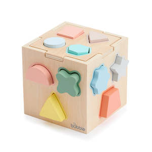 Activity Toys: Bubble Wooden Shape Sorting Cube