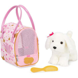 Toys And Gifts: Pucci Pup Plush Pup & Pink Crown Glam Bag