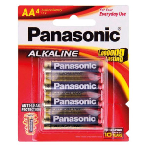 Batteries: Panasonic Alkaline Battery Aa - 4 Pack