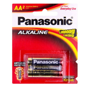 Batteries: Panasonic Alkaline Battery Aa - 2 Pack