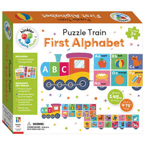 Hinkler Gift Blocks Puzzle Train First Alphabet