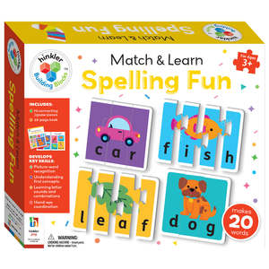 Books: Hinkler Gift Building Blocks Match & Learn Spelling Fun