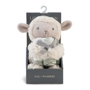 Little Linen Plush Toy & Washer Farmyard Lamb