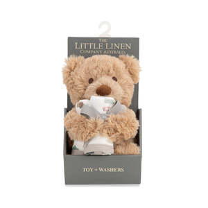 Soft And Plush Toys: Little Linen Plush Toy & Washers Willow Bear