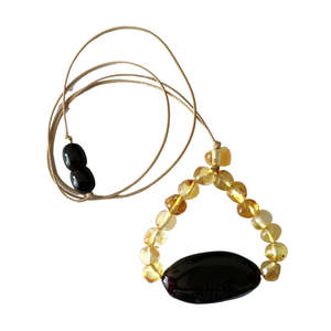 Binnie Baby Baltic Amber Nursing Necklace - Lemon