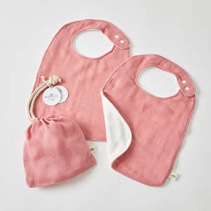 Pilbeam Printed Muslin Baby Bib - 2 Pack