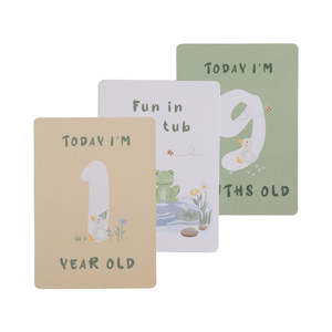 Newborn: Living Textiles Goosey Goosey - Milestone Cards