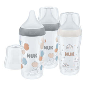 Bottles Teats Sterilisers: NUK Perfect Match 260ml Bottle - 3 Pack