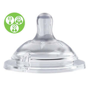 Chicco Natural Feeling Adjust Teat 4m+ - 2 Pack