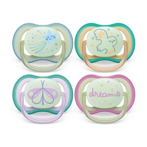 Avent Ultra Air Night Soother - 2 Pack (Assorted)
