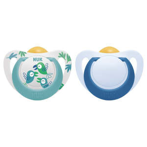 NUK Star Latex Soother - 2 Pack