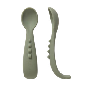 Utensils: All4Ella Curved Silicone Spoon - 2 Pack
