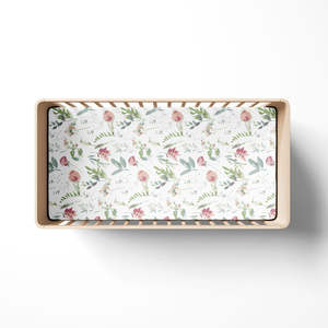Linen: Burrow and Be Cot Fitted Sheet-Leavings