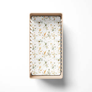 Burrow and Be Cot Fitted Sheet-Spring Melody