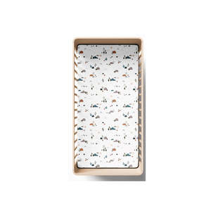 Linen: Burrow and Be Cot Fitted Sheet-Garden Treasures