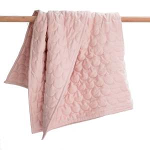 Burrow and Be Baby Cot Quilt/Play Mat-Dusty Rose