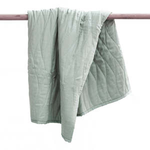 Burrow and Be Baby Cot Quilt/Play Mat-Sage